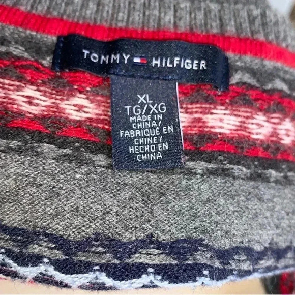 Tommy Hilfiger Cardigan Sweater Vest Womens XL Houndstooth Angora Blend Preppy - Picture 5 of 5